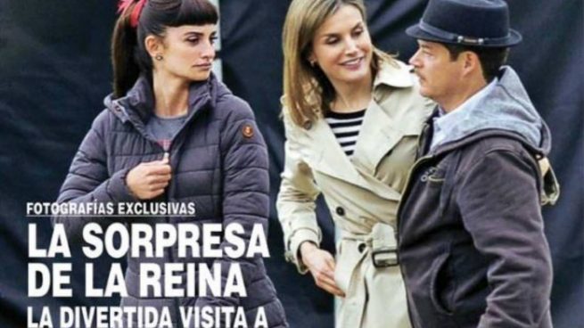 ¿Doña Letizia visitó el rodaje de «La reina de España»!