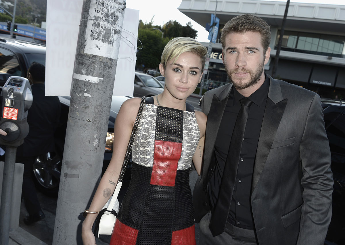 Miley Cyrus y Liam Hemsworth (Getty)