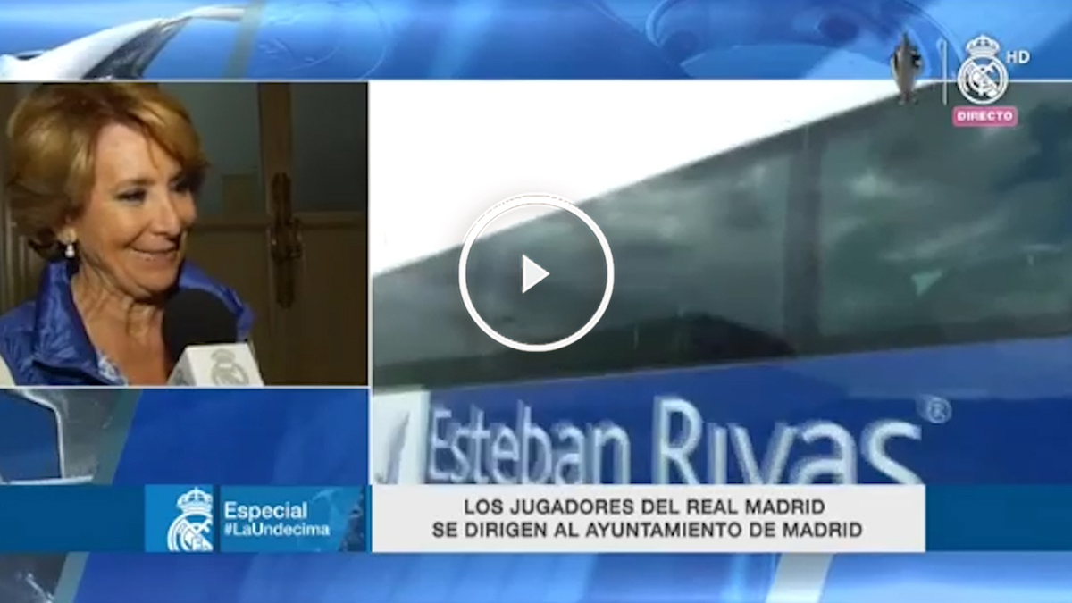 Esperanza Aguirre vivió la Undécima en Oviedo.