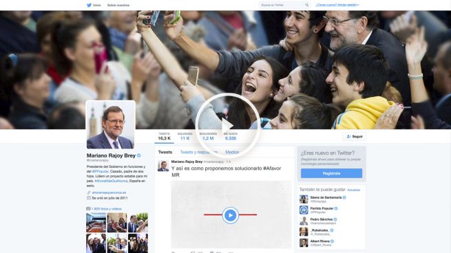 Rajoy estrena campaña en redes sociales con la promesa de bajar dos puntos el IRPF