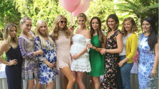 Paris Hilton en el baby shower de su hermana