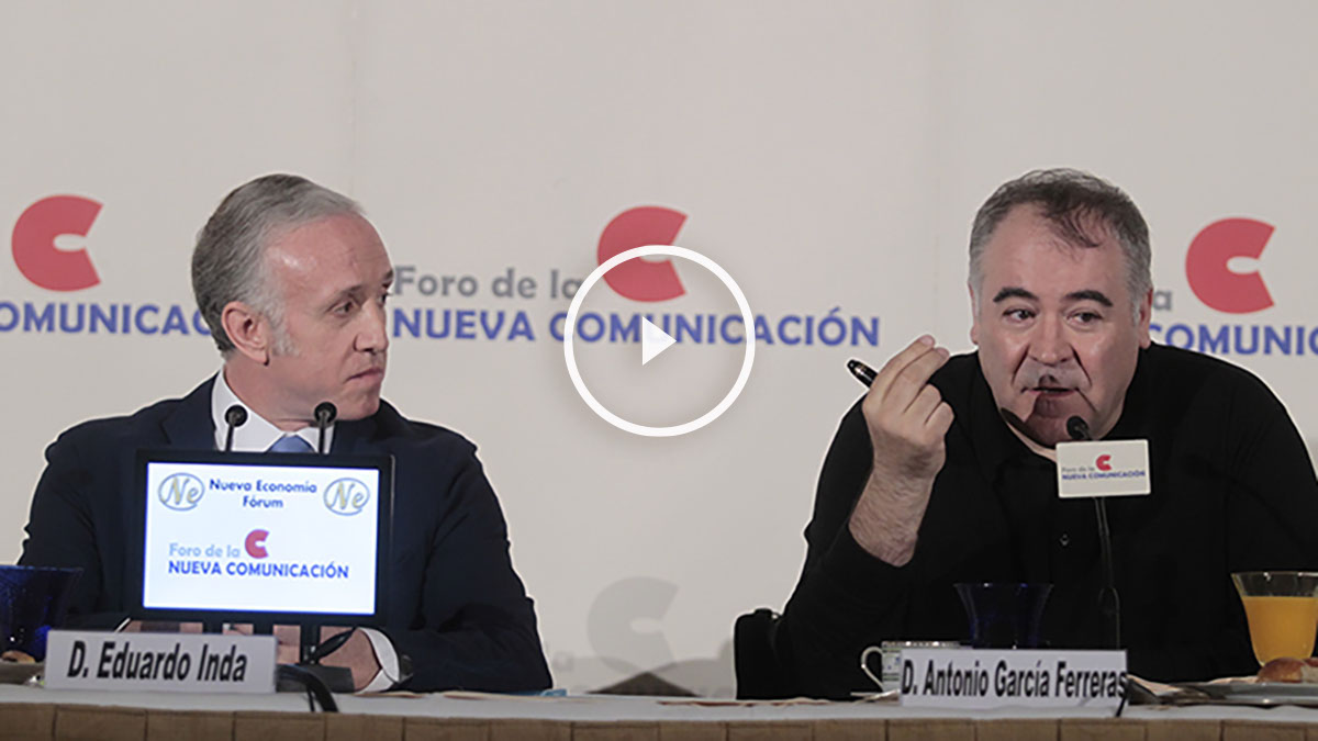 El director de Al Rojo Vivo, Antonio García Ferreras, y el director de OKdiario, Eduardo Inda
