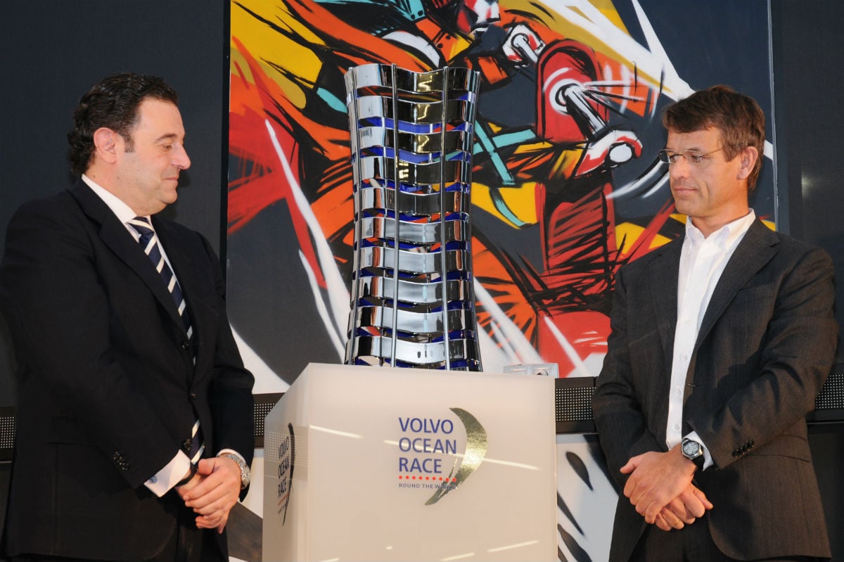 Gerardo Camps (z la izquierda) en la presentación de la Volvo Ocean race de Alicante (Foto: Getty)