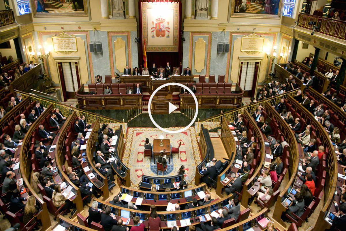 Panorámica del Congreso de los Diputados.