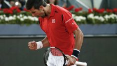 Djokovic celebra su victoria ante Nishikori. (Reuters)