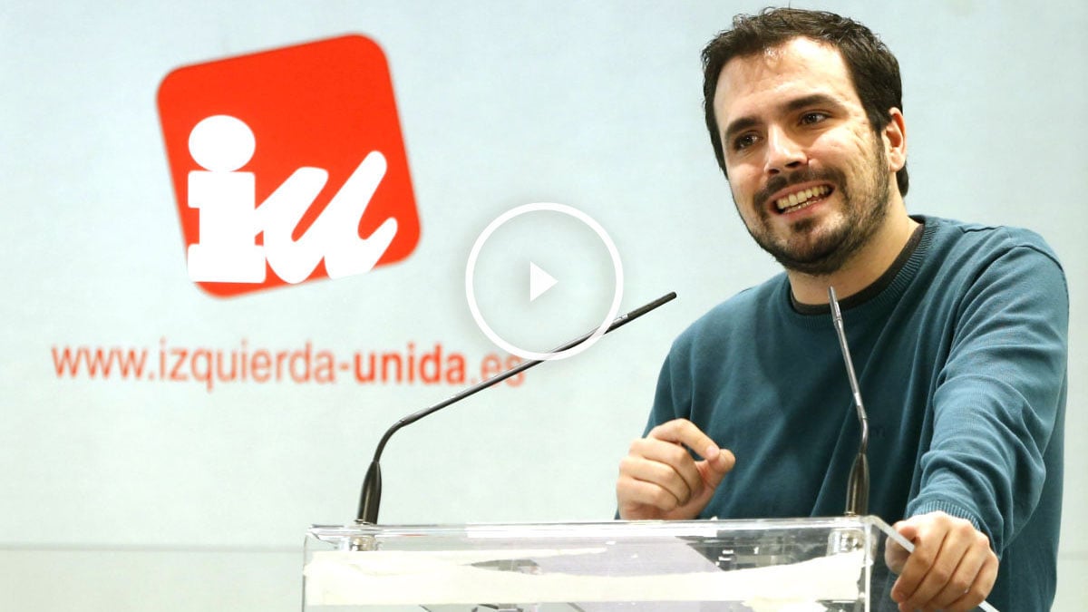 Alberto Garzón en un acto de IU (Foto: Efe).