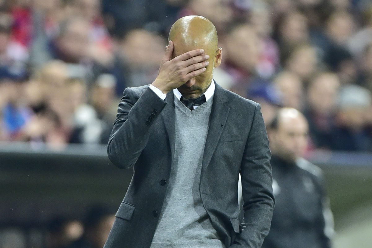 Guardiola volvió a fracasar en semifinales. (AFP)