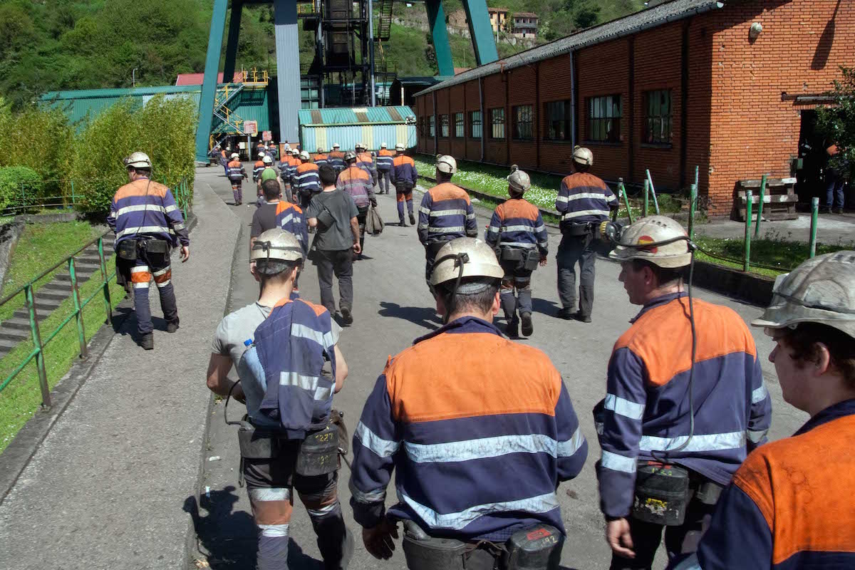 Mineros de Hunosa (Foto: HUNOSA).