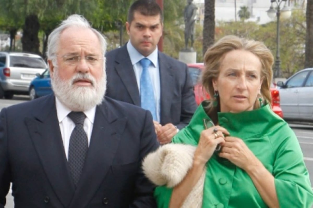 Miguel Arias Cañete y Micaela Domecq.