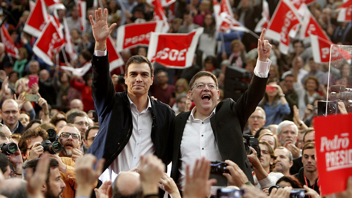 Ximo Puig con Pedro Sánchez.