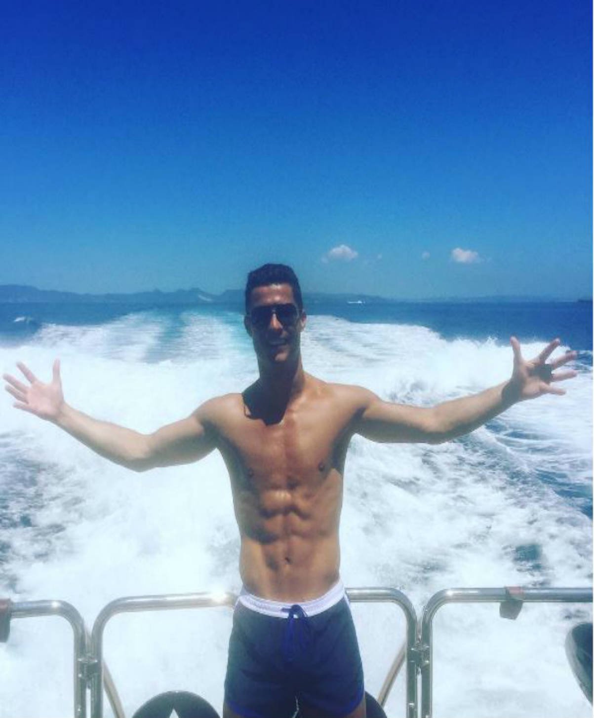Cristiano Ronaldo de vacaciones (Instagram)