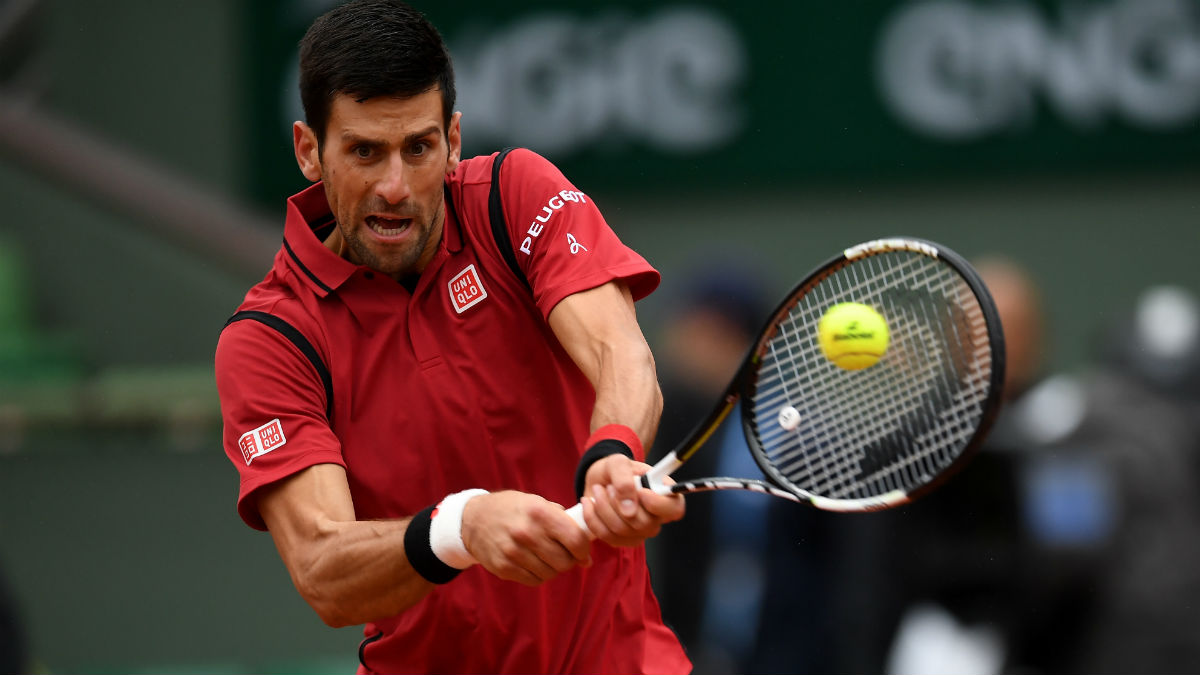 Djokovic durante el partido ante Thomas berdych