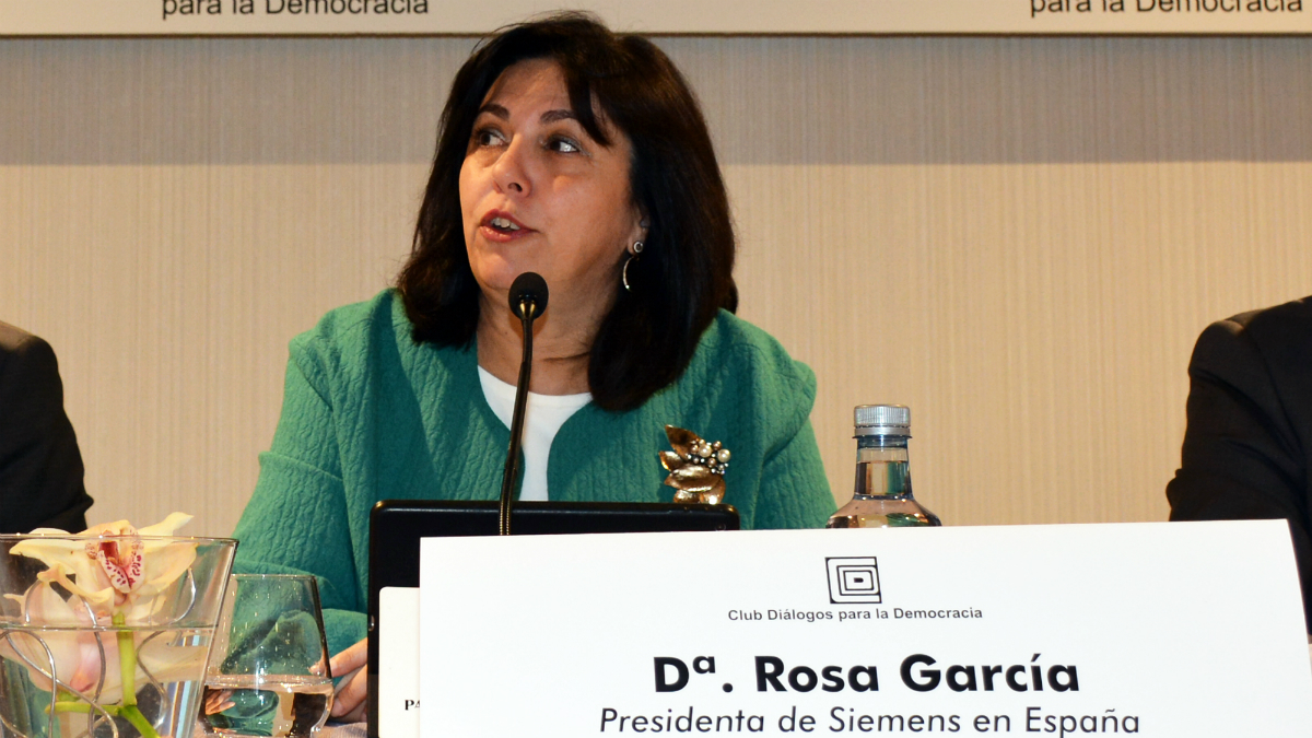 La presidenta de Siemens España, Rosa García.