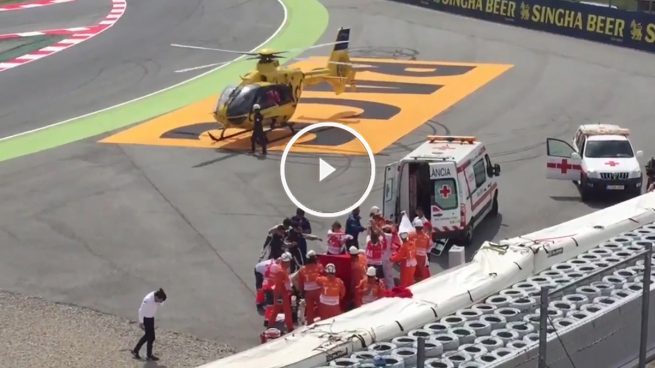 Grave accidente de Luis Salom en el circuito de Cataluña