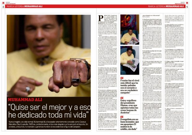 La entrevista publicada por Marca el 18 de marzo de 2010.