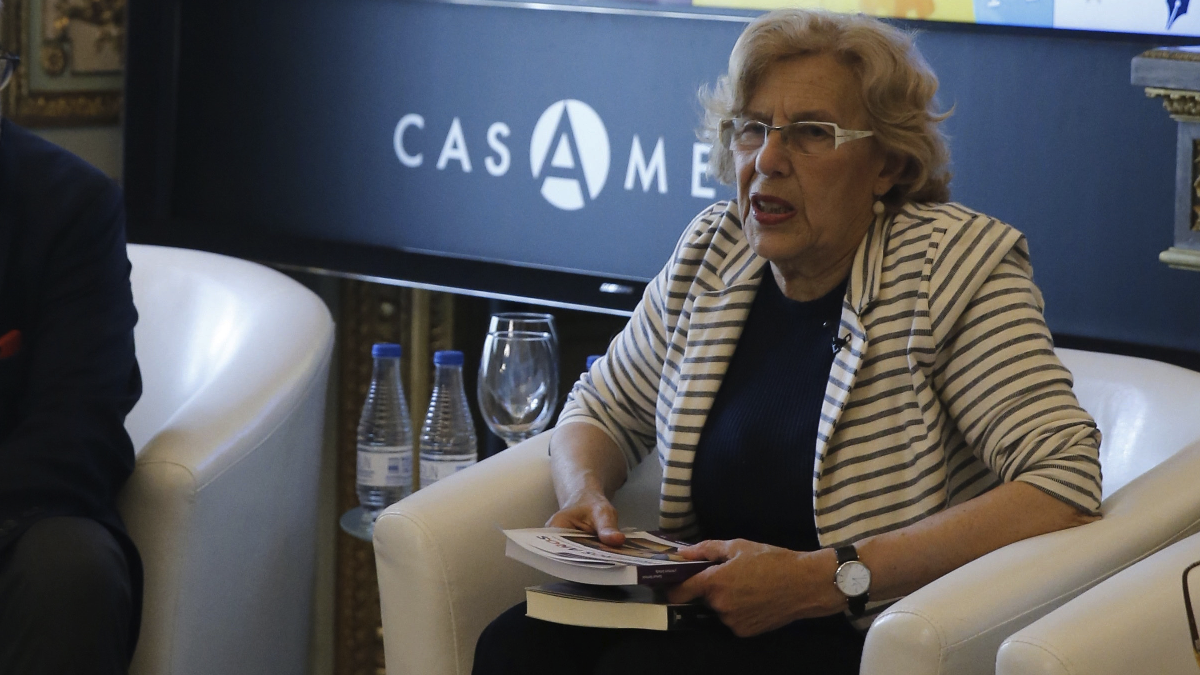 La exjueza Manuela Carmena, en Casa América. (Foto: Madrid)