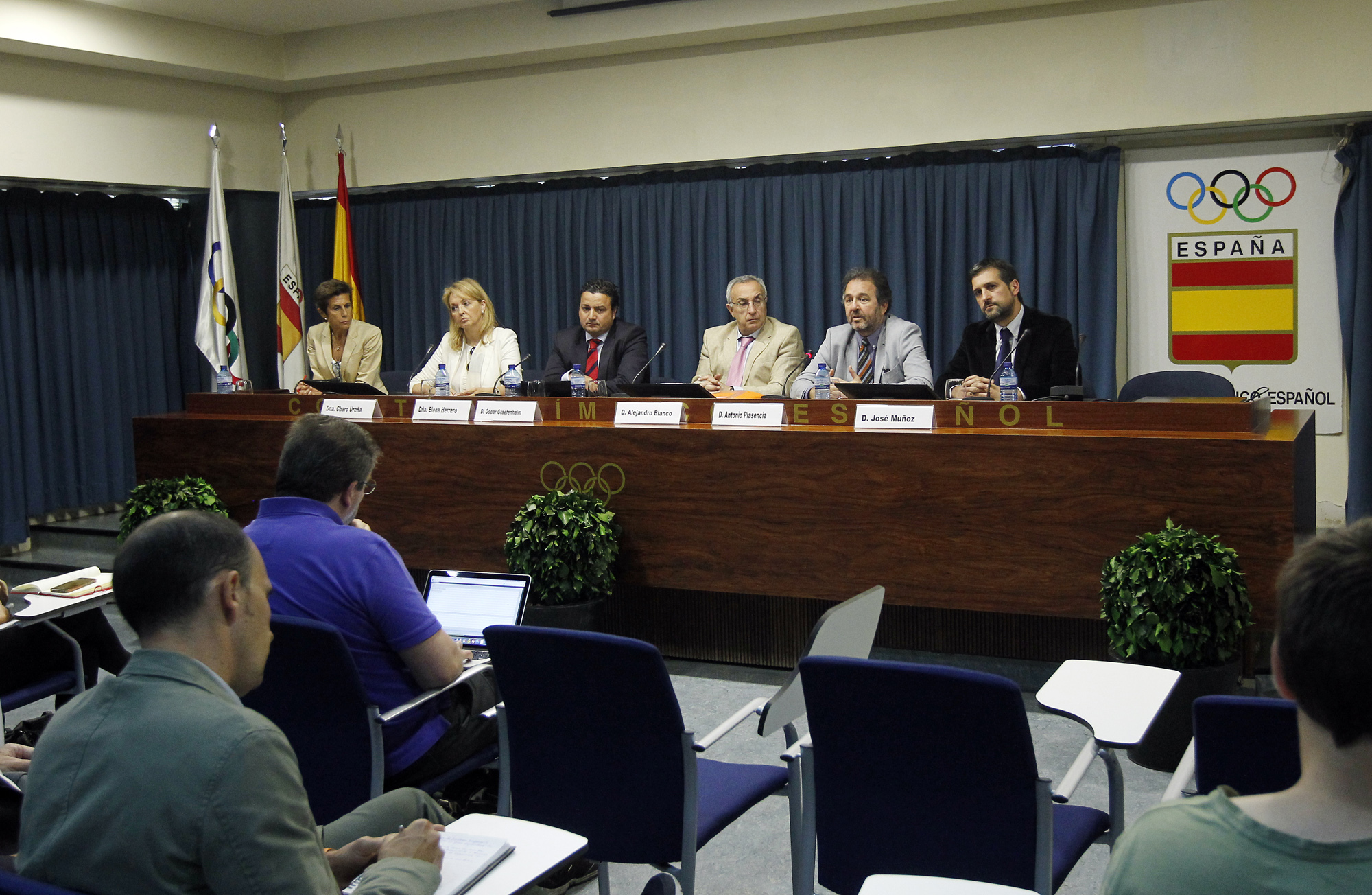 Alejandro Blanco, presidente del COE, comparece ante los presidentes de Federaciones. (COE)