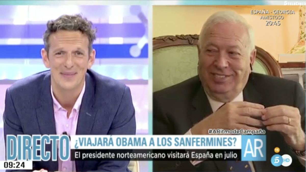 José Manuel García-Margallo en ‘El programa de Ana Rosa’. (Foto: Telecinco)