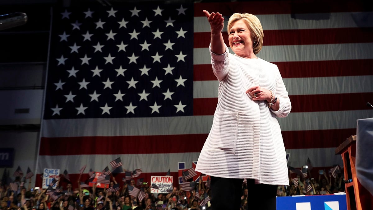 Hillary Clinton en una de sus intervenciones en campaña (Foto: Getty)