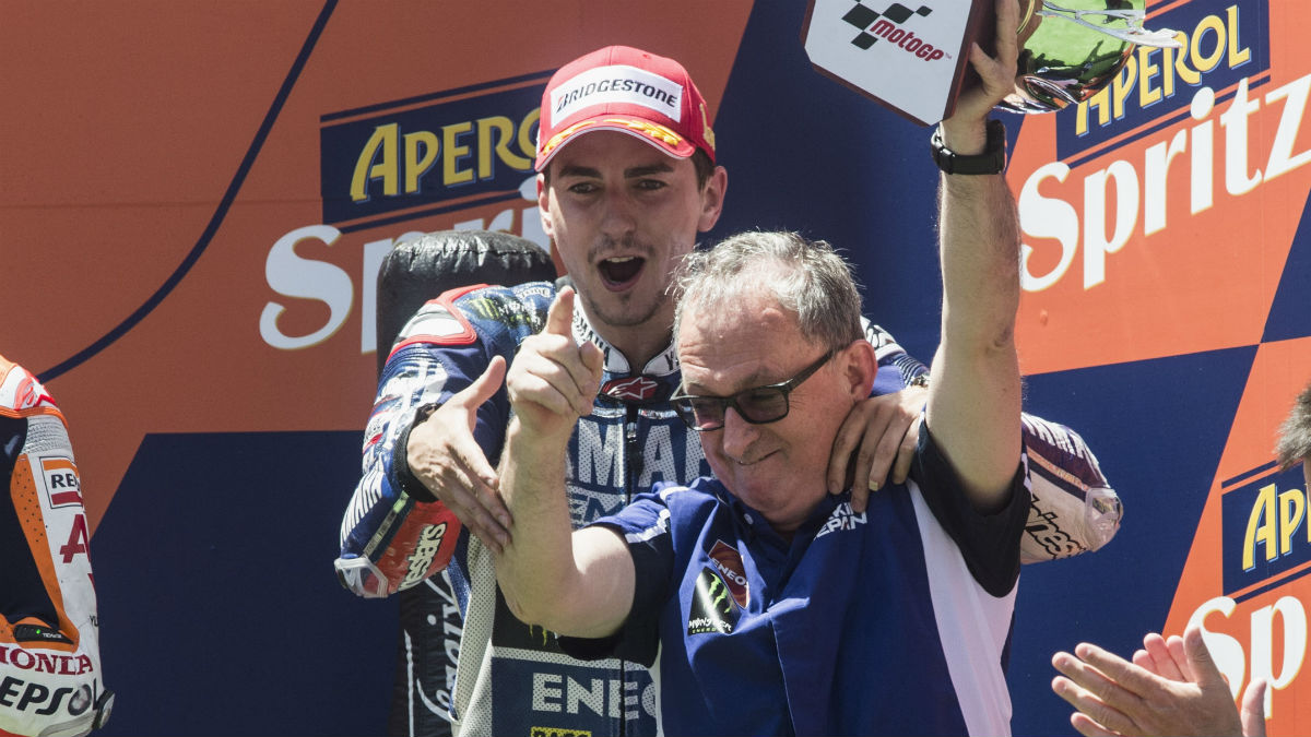 El tándem formado por Jorge Lorenzo y Ramón Forcada se romperá con la marcha del piloto a Ducati. (Getty)
