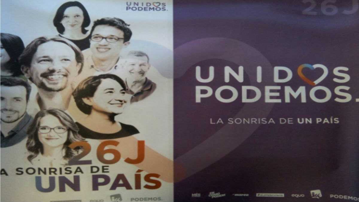 Cartel de Podemos del 26J. (Foto: Twitter de Teresa Rodríguez)