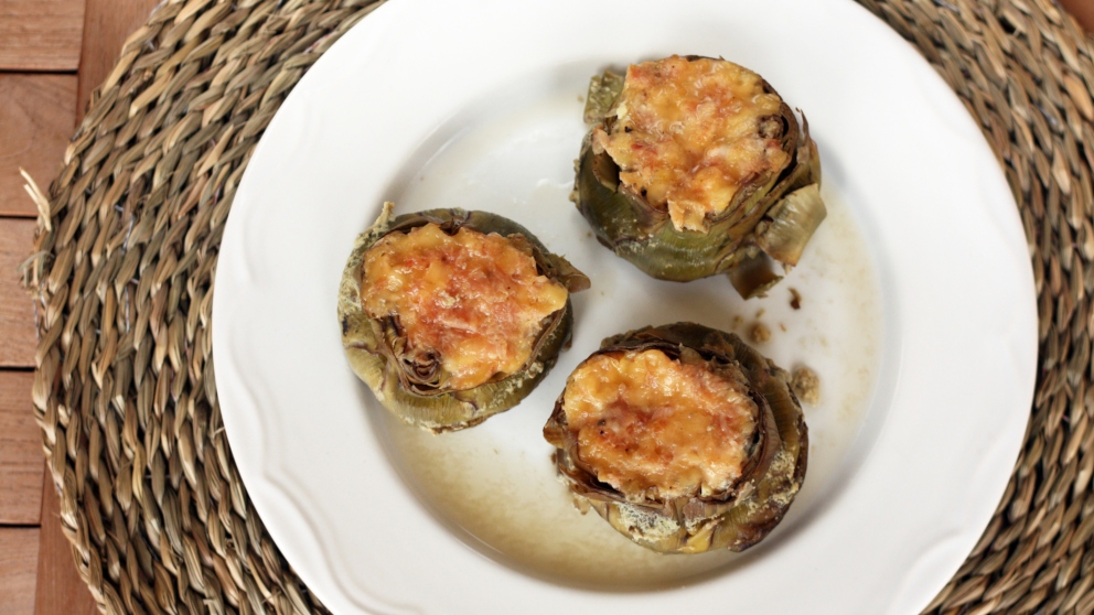Receta de alcachofas rellenas