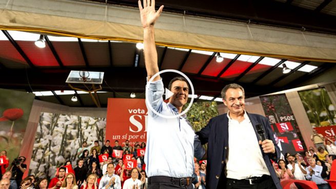 Sánchez en el acto con Zapatero: «Hasta Iglesias reconoce que los mejores presidentes son socialistas»