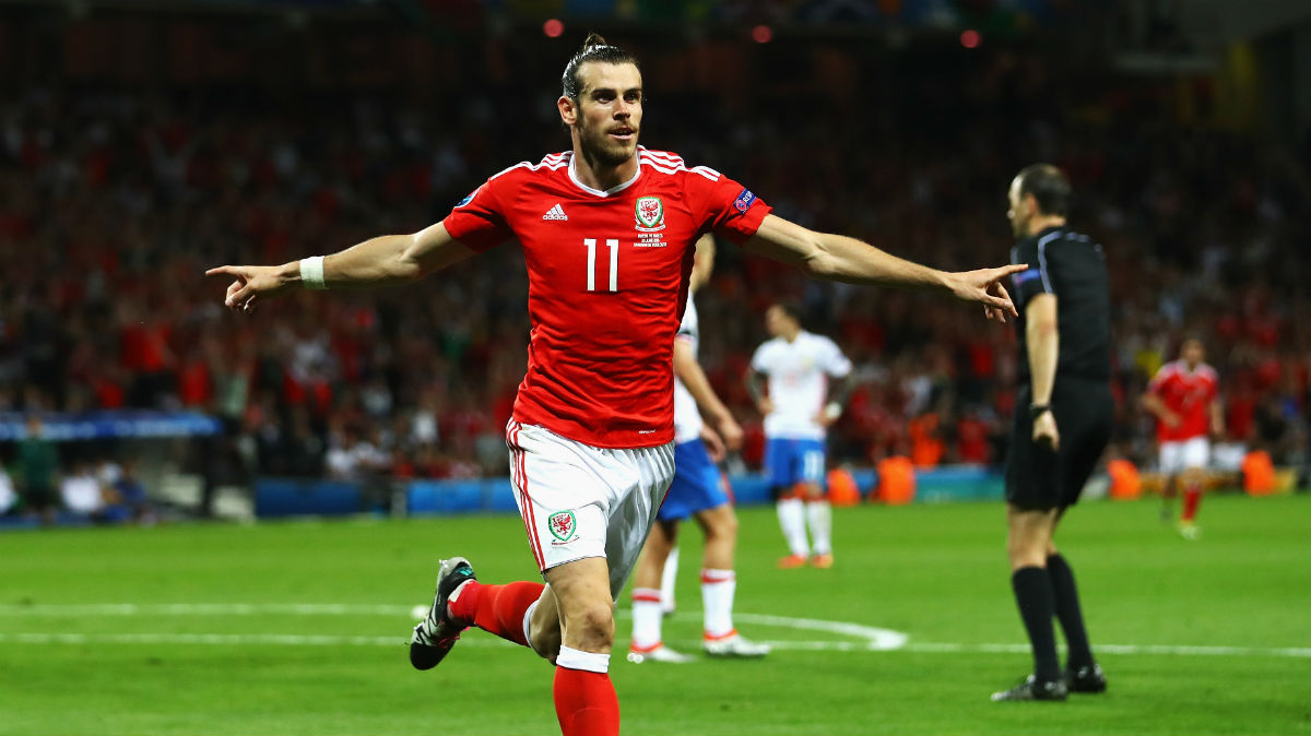 Bale celebra su gol ante Rusia. (Getty)