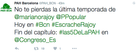 Miembros de la PAH vuelven a intentar boicotear un coloquio de Rajoy