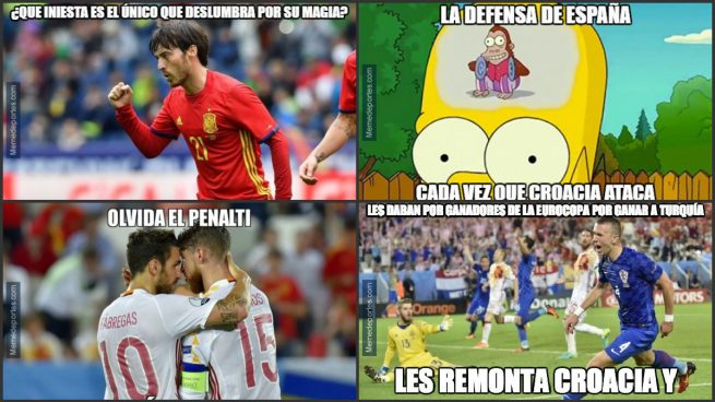 Los mejores memes de la derrota de España ante Croacia