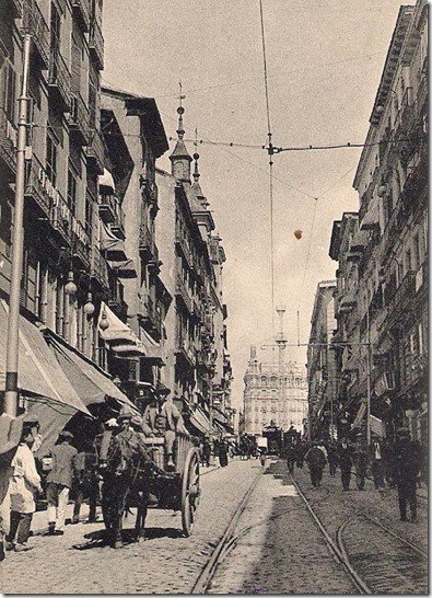 La calle Montera en el pasado. (Foto: TW)