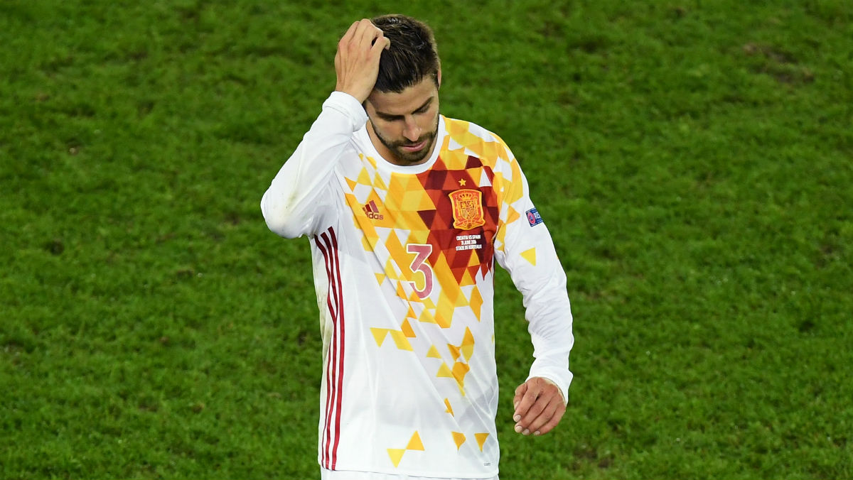Gerard Piqué no continuará en la selección española tras el Mundial de 2018. (Getty)