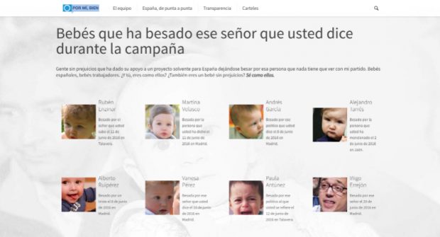 Entre los infantes que han participado en la campaña del PP figura Iñigo Errejón.