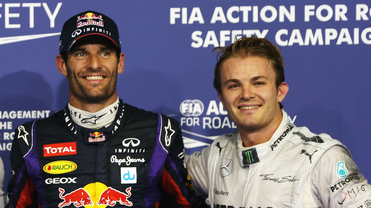 Mark Webber opina que las opciones de Rosberg dependen más del buen hacer de su compañero que de él mismo. (Getty)