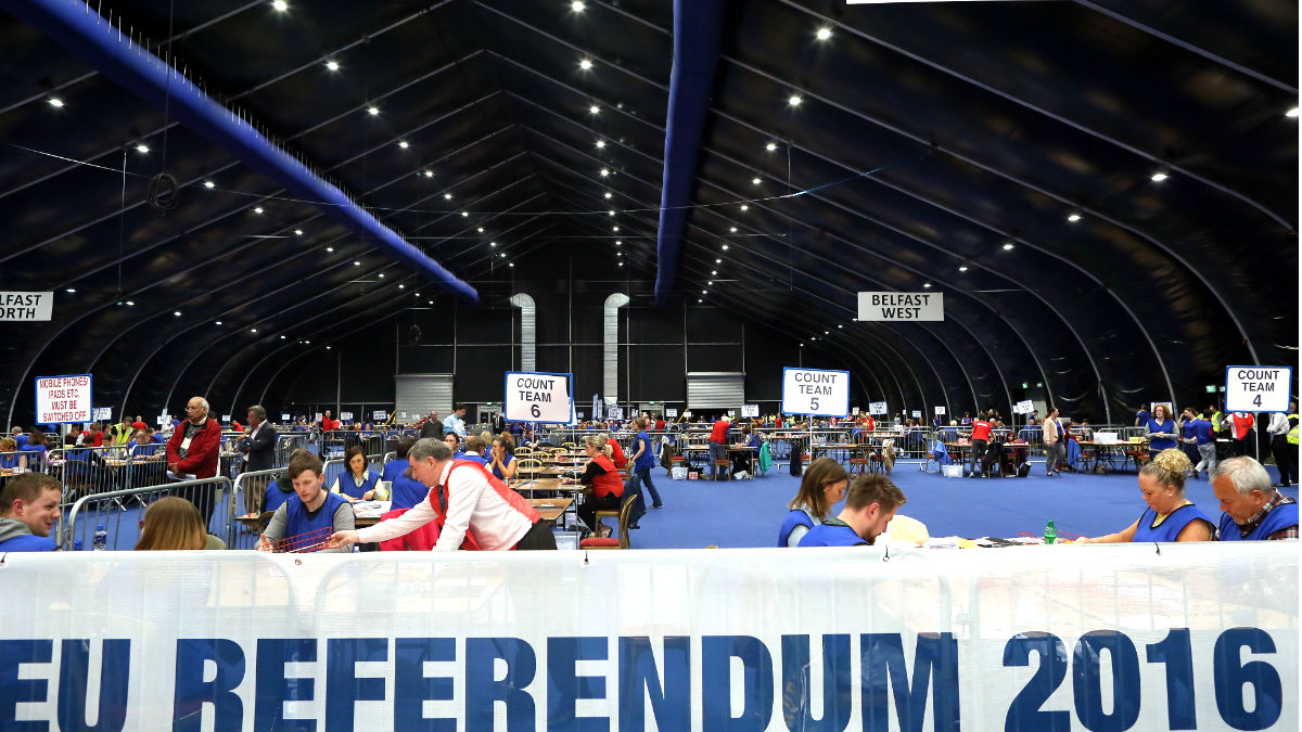 Imagen de uno de los centros donde se votó (Foto: AFP).