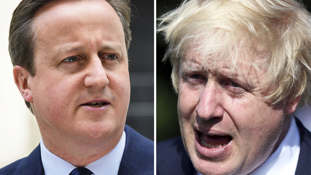 David Cameron y Boris Johnson. (Foto: AFP)