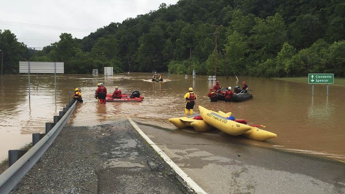Inundaciones en el estado de Virginia Occidental (Foto: Reuters)