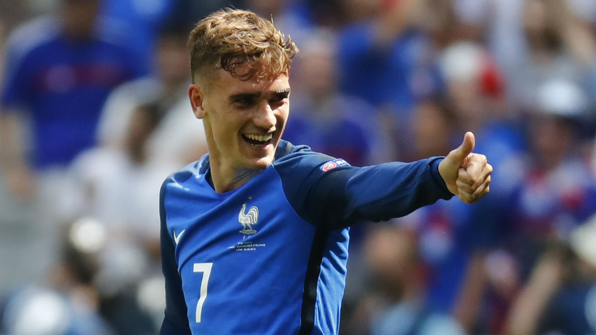 Griezmann celebra un gol ante Irlanda. (Reuters)