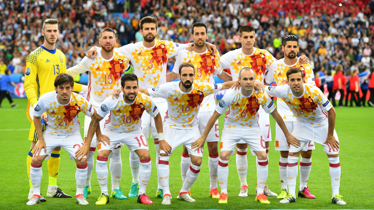 Alineación de España en la Eurocopa. (Getty)