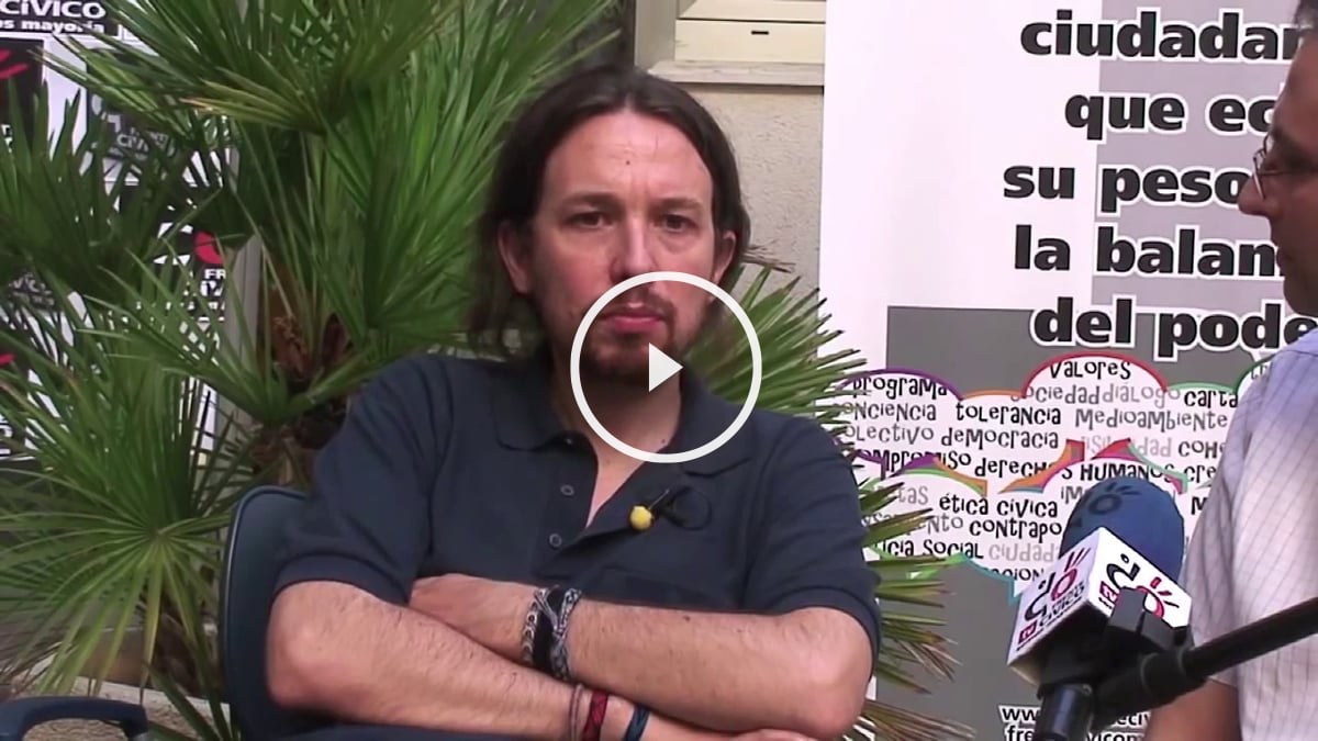 Pablo Iglesias, en una entrevista ofrecida en 2013