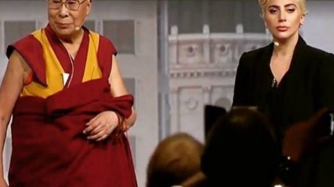 Lady Gaga y Dalai Lama