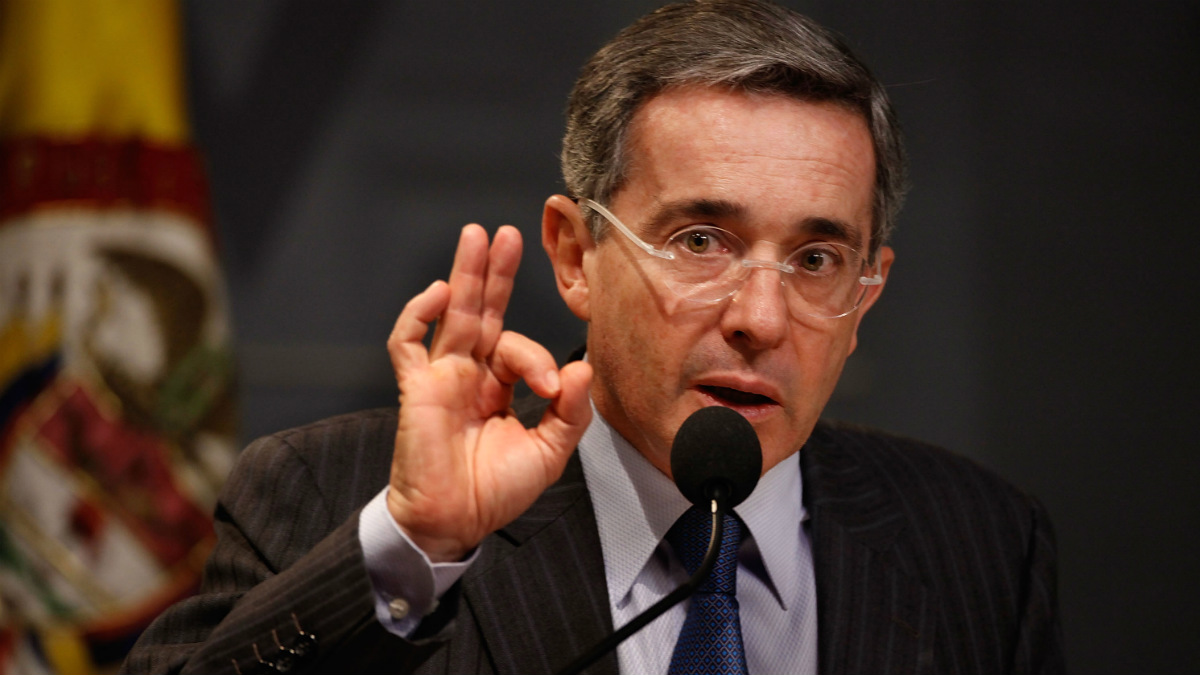 Álvaro Uribe, ex presidente de Colombia y presidente del Centro Democrático. (Foto: Getty)