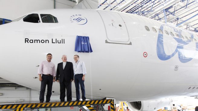 Airbus 330 de Air Europa rotulado como Ramon Llull.