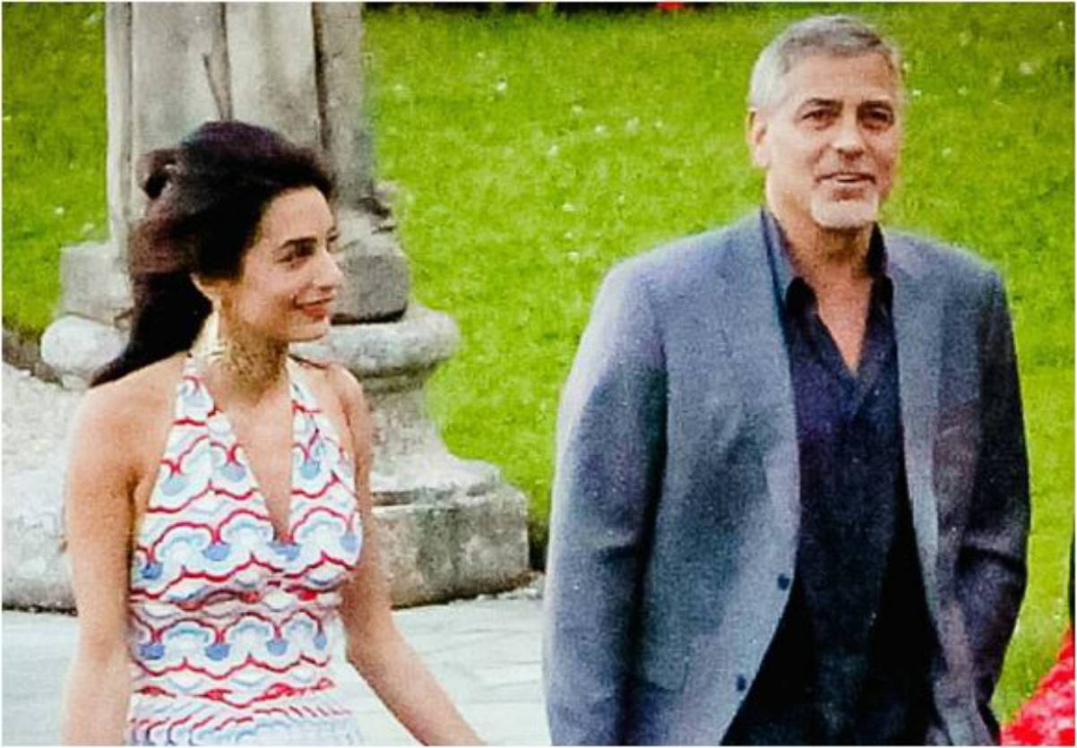 George Clooney y Amal Alamuddin (Instagram)