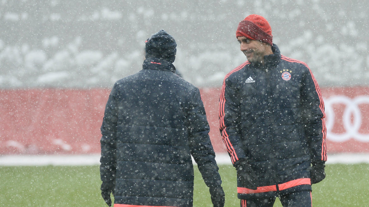 A Guardiola se le ha olvidado que en Alemania llovía tanto como en Inglaterra. (Getty)