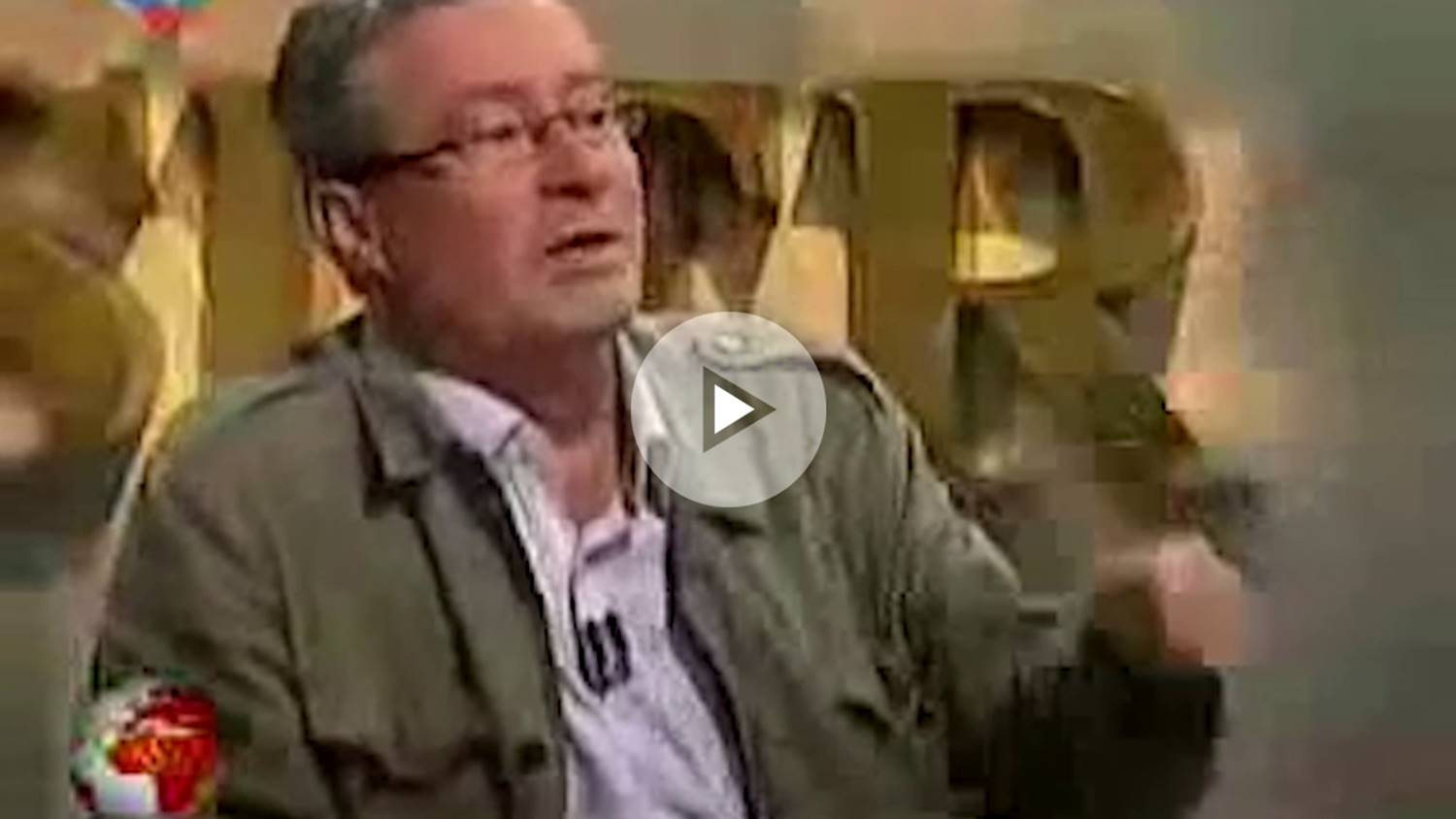 Jorge Verstrynge, durante su intervención llena de loas a Chávez en la televisión venezolana.