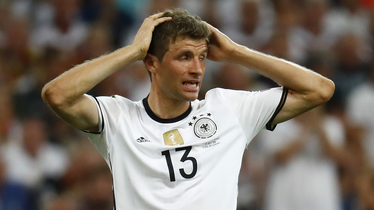 Müller lamenta una ocasión fallada durante la Eurocopa. (Reuters)