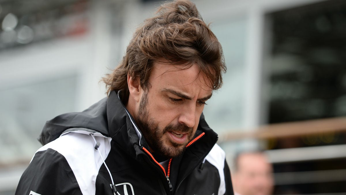 Fernando Alonso, en el GP de Gran Bretaña. (AFP)