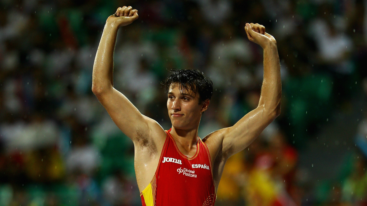Didac Salas, en una competición con España. (Getty)