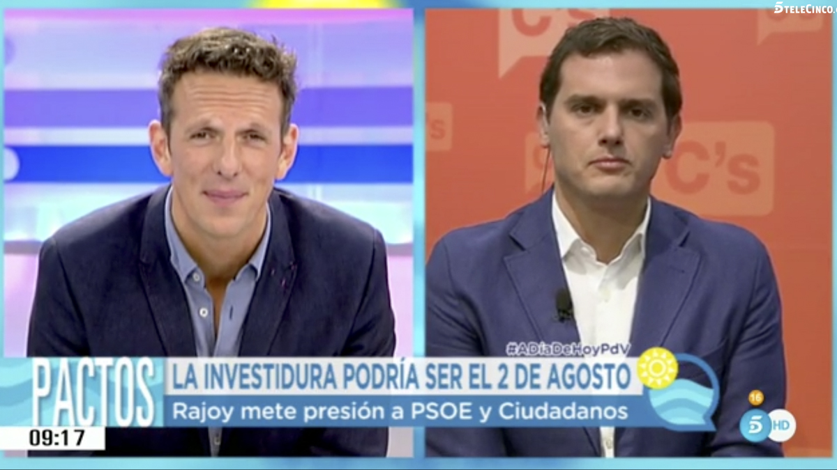 Albert Rivera en ‘El programa de Ana Rosa’. (Foto: Telecinco)